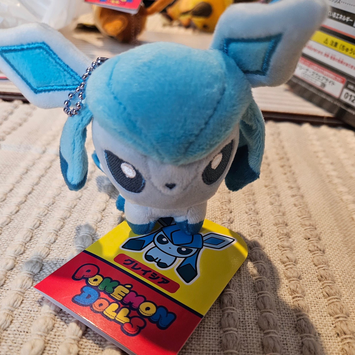 Glaceon Keychain Plush