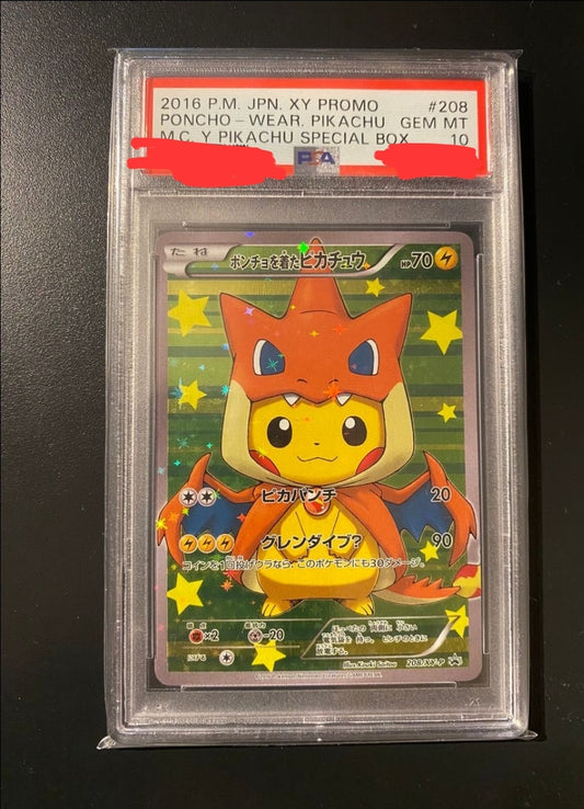 Pikachu Poncho Zard Y PSA 10 (Japanese)